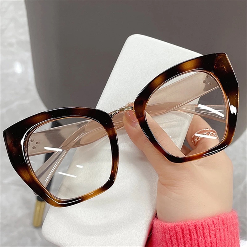 防藍光眼鏡框女式貓眼超大眼鏡框光學眼鏡