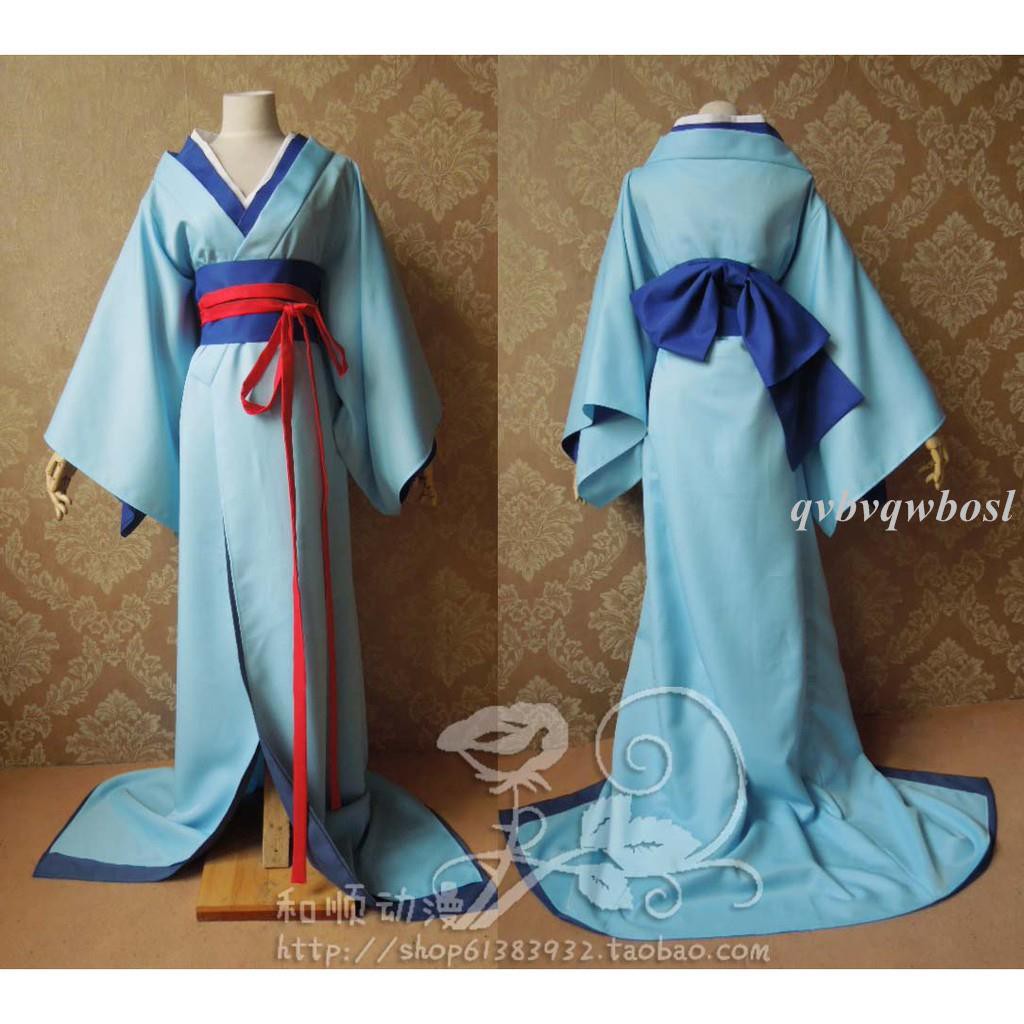 新款 和順 動漫cosplay地獄少女二籠骨女和服女裝cos包郵可做娃衣 蝦皮購物