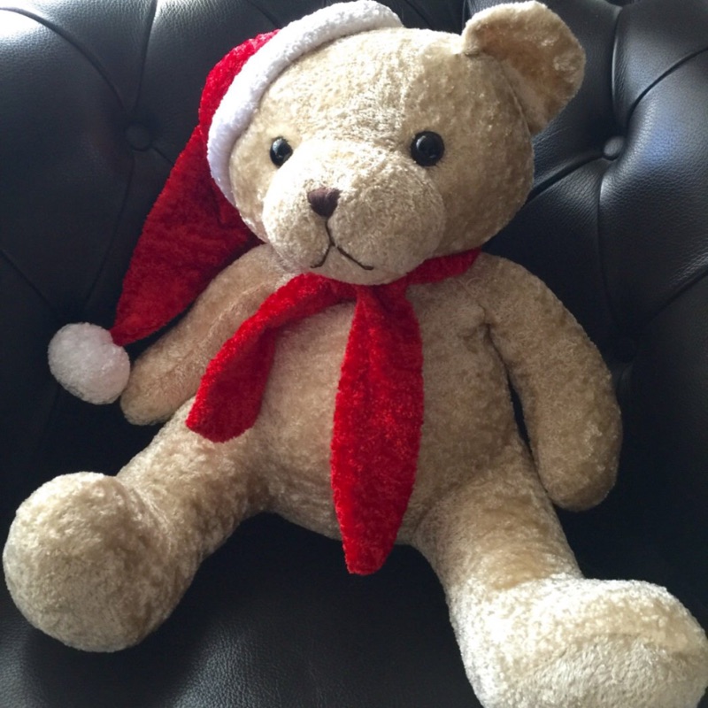 聖誕帽圍巾熊/泰迪熊玩偶/絨毛玩偶/聖誕熊/耶誕熊/禮物熊/小紅帽熊熊娃娃~生活工場～交換禮物 聖誕禮物 派對禮物裝飾
