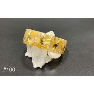 《彩雅寶石精品》太陽花手排-鈦晶手排-太陽對花-太陽花母礦-26mm #100