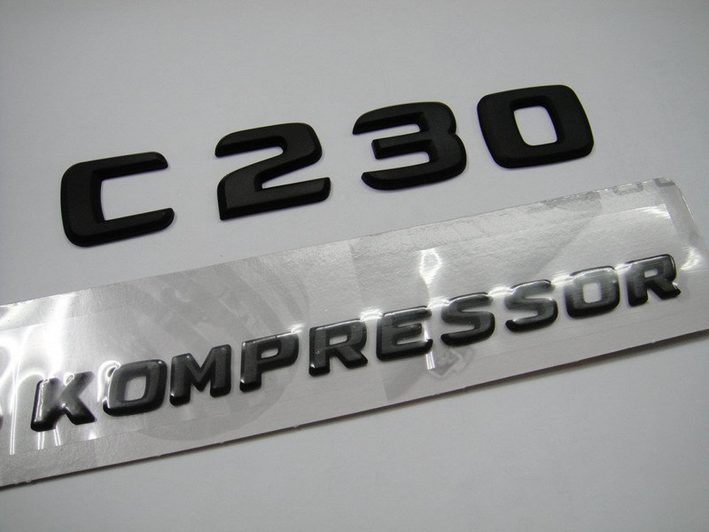 賓士 BENZ C class C 230 kompressor  字體 消光黑 w201 w202 w203 w204