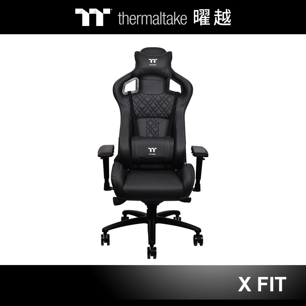 曜越 X FIT 真皮電競椅 黑色 (區域限定) GGC-XFR-BBMFDL-TW