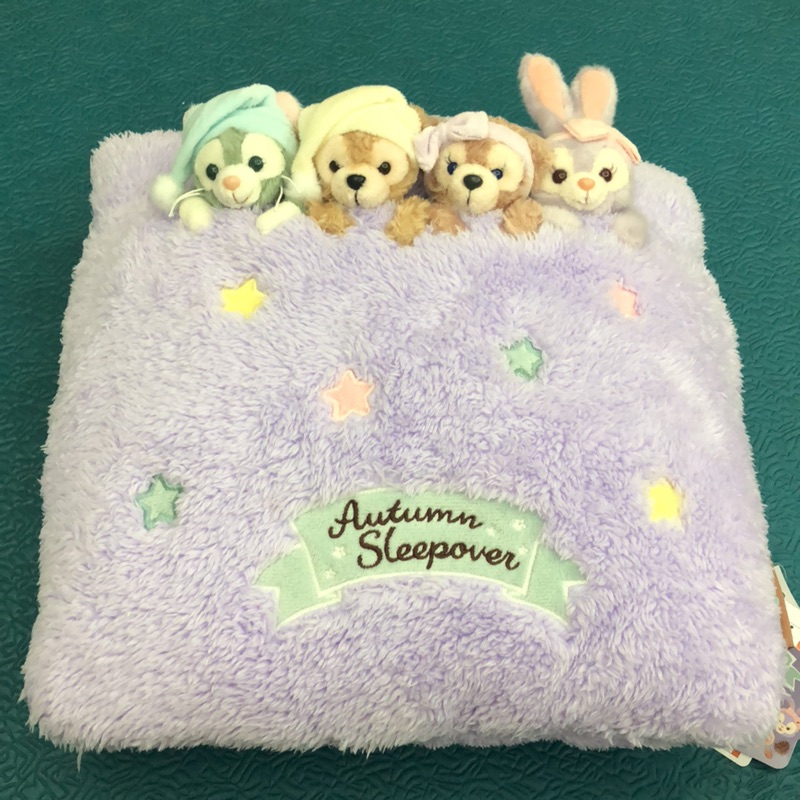 2018東京迪士尼海洋 絕版 睡衣派對 超萌 達菲 雪莉玫 畫家貓 史黛拉兔 抱枕