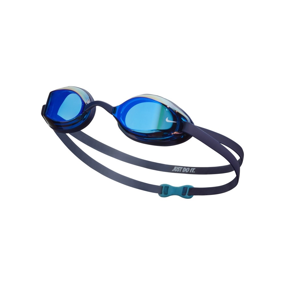 【NIKE SWIM】LEGACY成人專業型鏡面泳鏡 榮耀藍 NESSA178-440