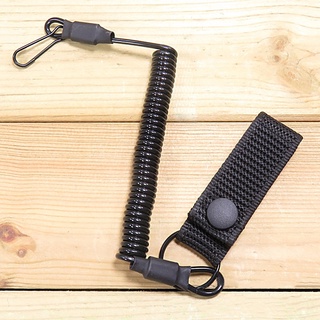 高品質尼龍戶外戰術彈簧繩扣 / 可伸縮黑色彈簧吊帶 / 通用戶外配件