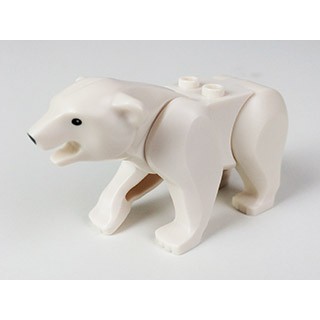 樂高 Lego 北極熊 動物 白色 可動 white Polar Bear Studs on Back BM