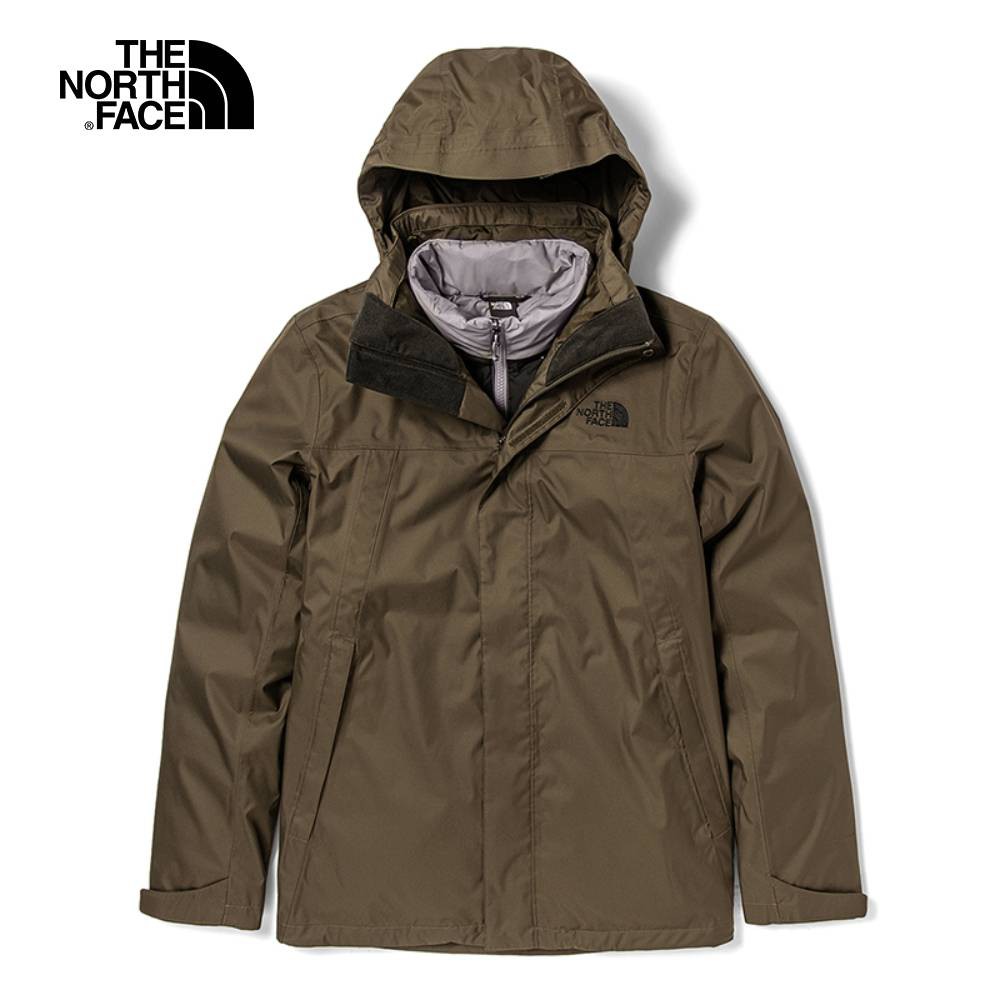 The North Face MFO MOUNTAIN DOWN 男 兩件式保暖外套 外棕內灰 NF0A4U7L6V0