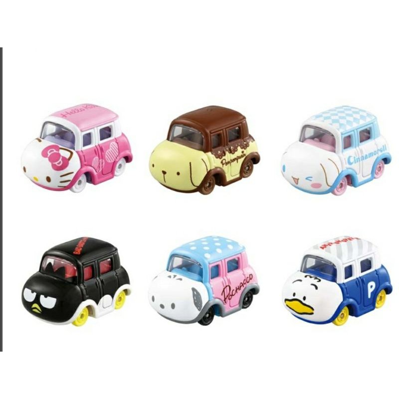 Tomica X 三麗鷗家族大臉造型玩具車 一盒6入 蝦皮購物