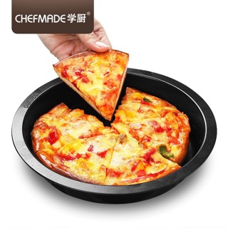 (烘焙廚房)Chefmade學廚WK9701S披薩盤8寸8吋不沾披薩烤盤蛋糕模Piazz盤模具麵包烤盤wk9701s