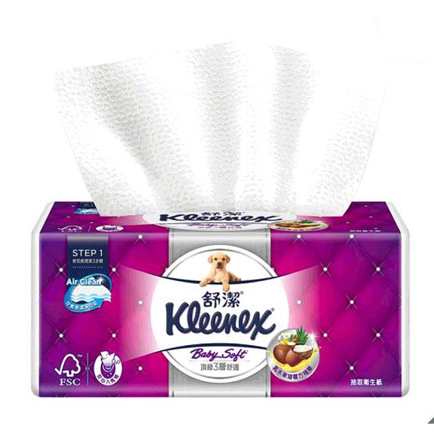 Kleenex 舒潔 三層抽取式衛生紙110張X60入 D112200