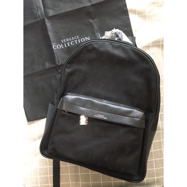 Versace 凡賽斯 筆電包 電腦包 牛皮包 後背包  正品 美杜莎 男生 全新 包包 公事包 出差包 出清 賠售
