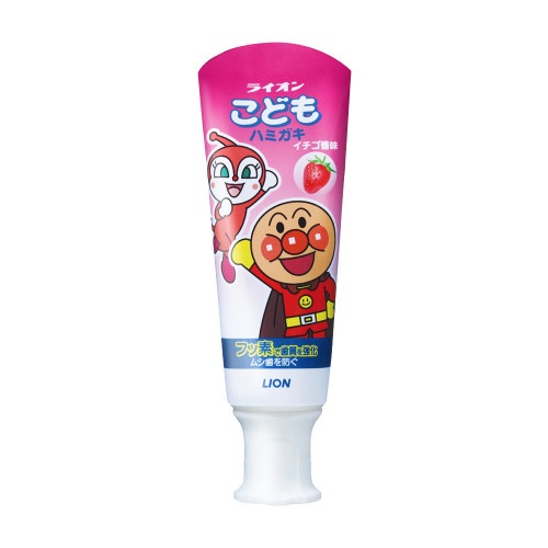 日本獅王麵包超人牙膏-草莓40g 原廠公司貨