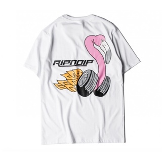 RIPNDIP SHELBY FLAMINGO TEE 白色 短袖T恤 中指貓 台灣總代理-ALL