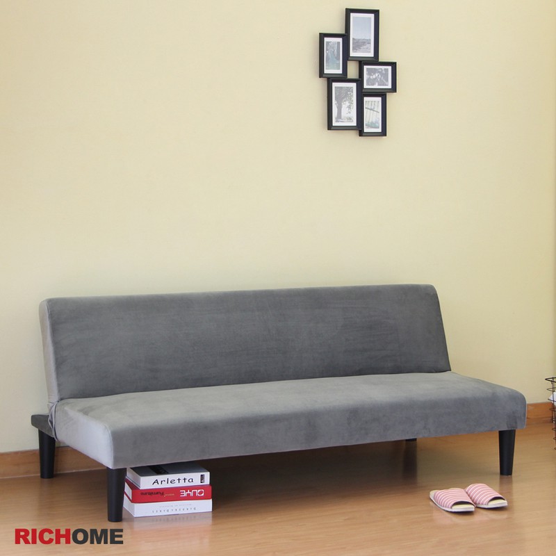 RICHOME    CH1266     艾瑪沙發床(絨布)    沙發床   沙發   臥室
