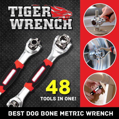 NEW!! Tiger Wrench 48 in 1 BEST Dog bone Metric Wrench AS SE
