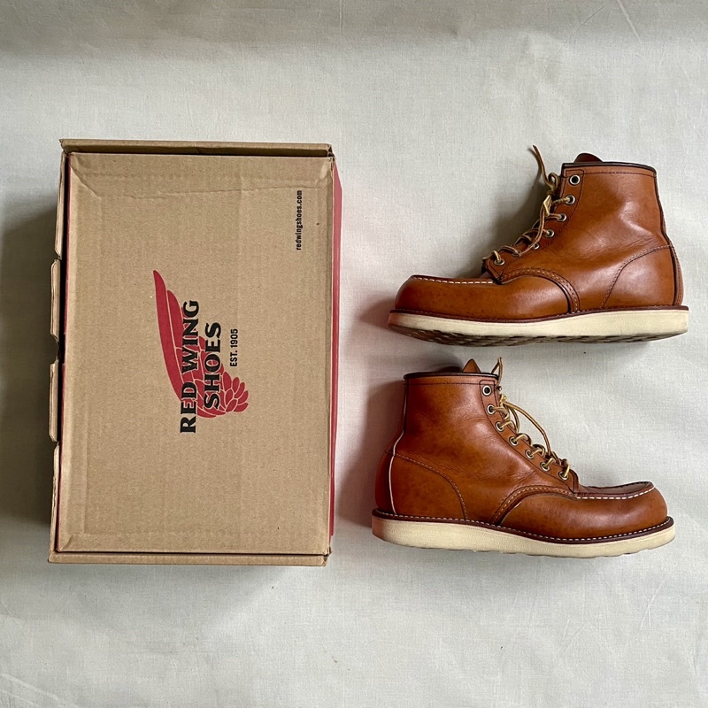 美國製造 Red Wing 875 Moc Toe 牛皮 經典方頭 工作靴 木村拓哉 工裝 vintage 古著