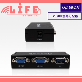 Uptech 登昌恆 VS200 螢幕分配器 一進兩出 VGA分配器 【生活資訊百貨】
