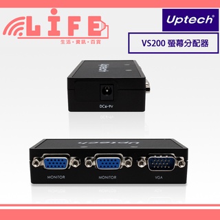 Uptech 登昌恆 VS200 螢幕分配器 一進兩出 VGA分配器 【生活資訊百貨】