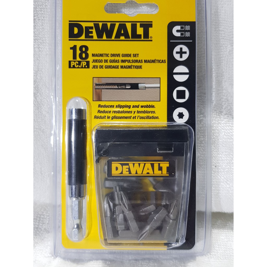 DEWALT 6.35mm 衝擊起子機 電鑽皆可用 磁力套筒18件起子組