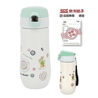 免運 安妮兔 陶瓷彈蓋水瓶450ml-煙火 BC-0197F