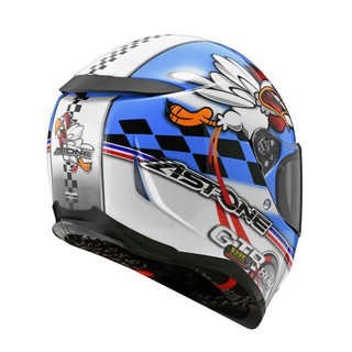 ASTONE GTB800 安全帽 AO18 藍白 輕量化 全罩 內墨片 GTB800《淘帽屋》