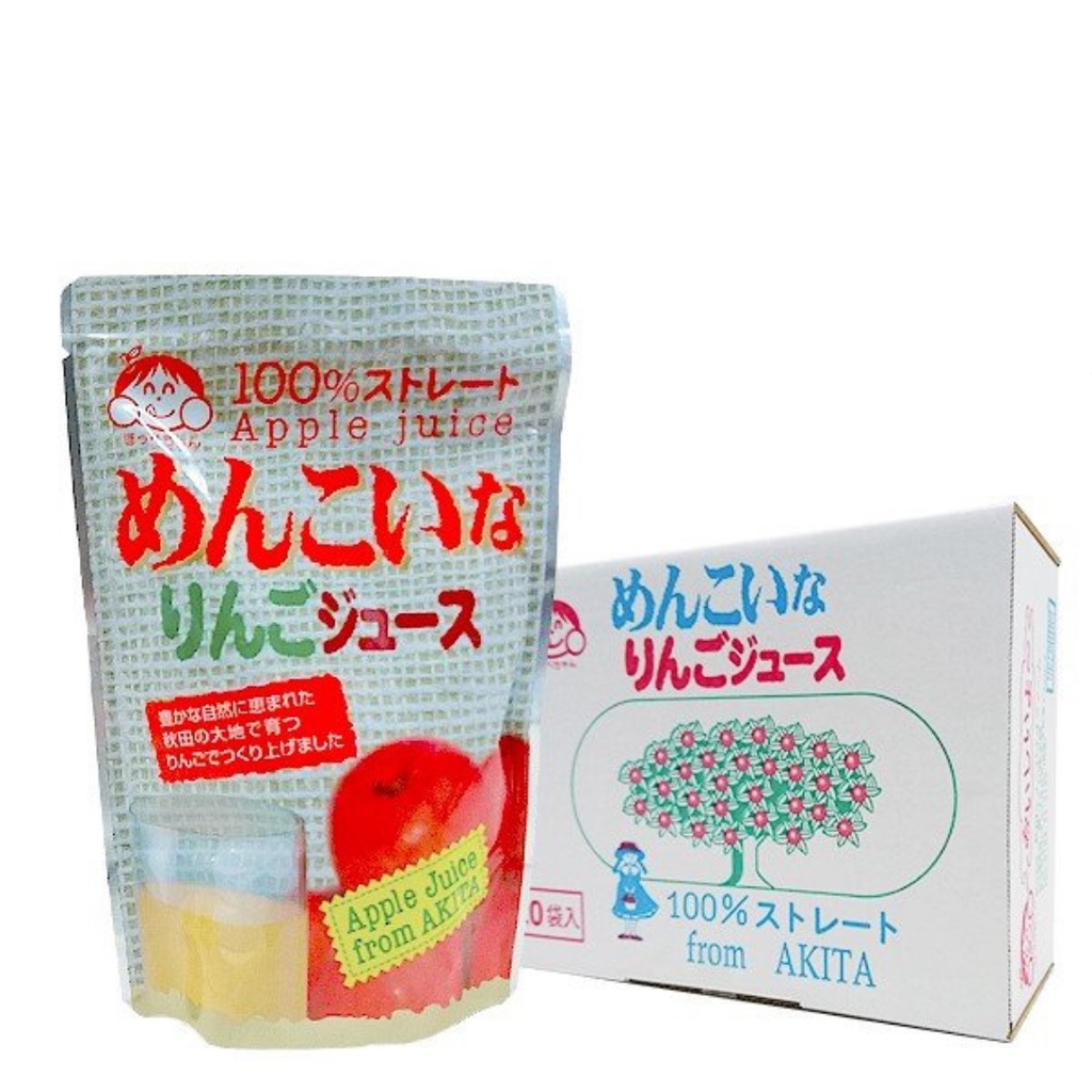 秋田蘋果汁185ml X 10入秋田富士蘋果蘋果汁百分百天然果汁 蝦皮購物