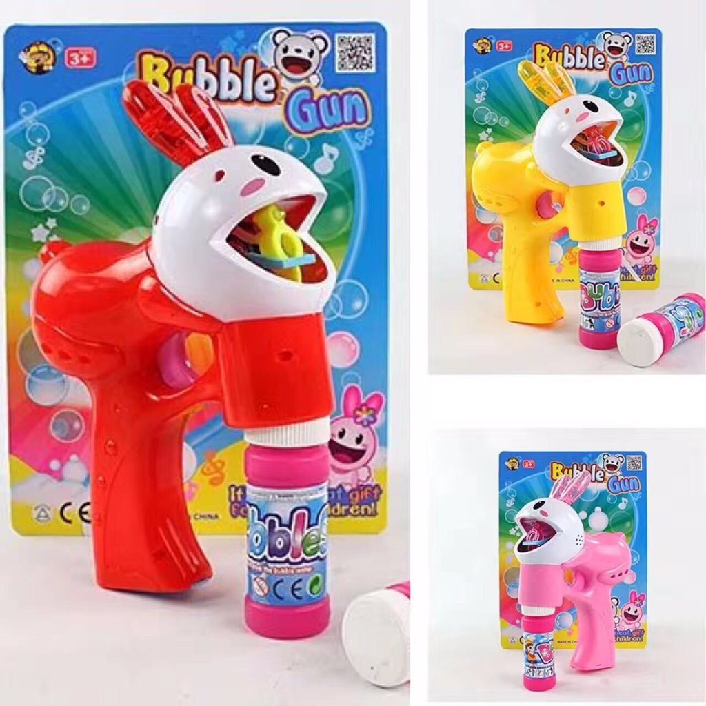 台灣現貨 電動音樂發光兔子造型 小兔自動泡泡槍 婚禮自動泡泡機 吹泡泡玩具  外拍 戶外用品