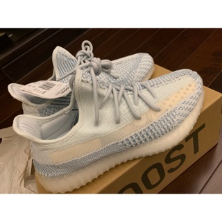【KICKS】Yeezy Boost 350V2 Cloud White US8 全新350v2 冰藍 附購買發票