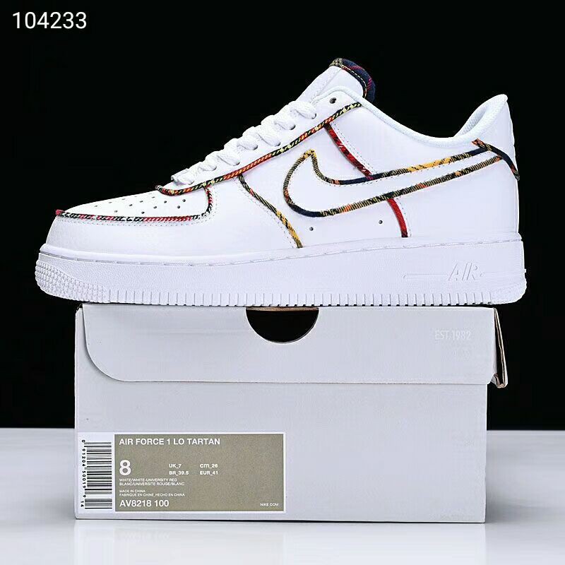 nike air force 1 low tartan