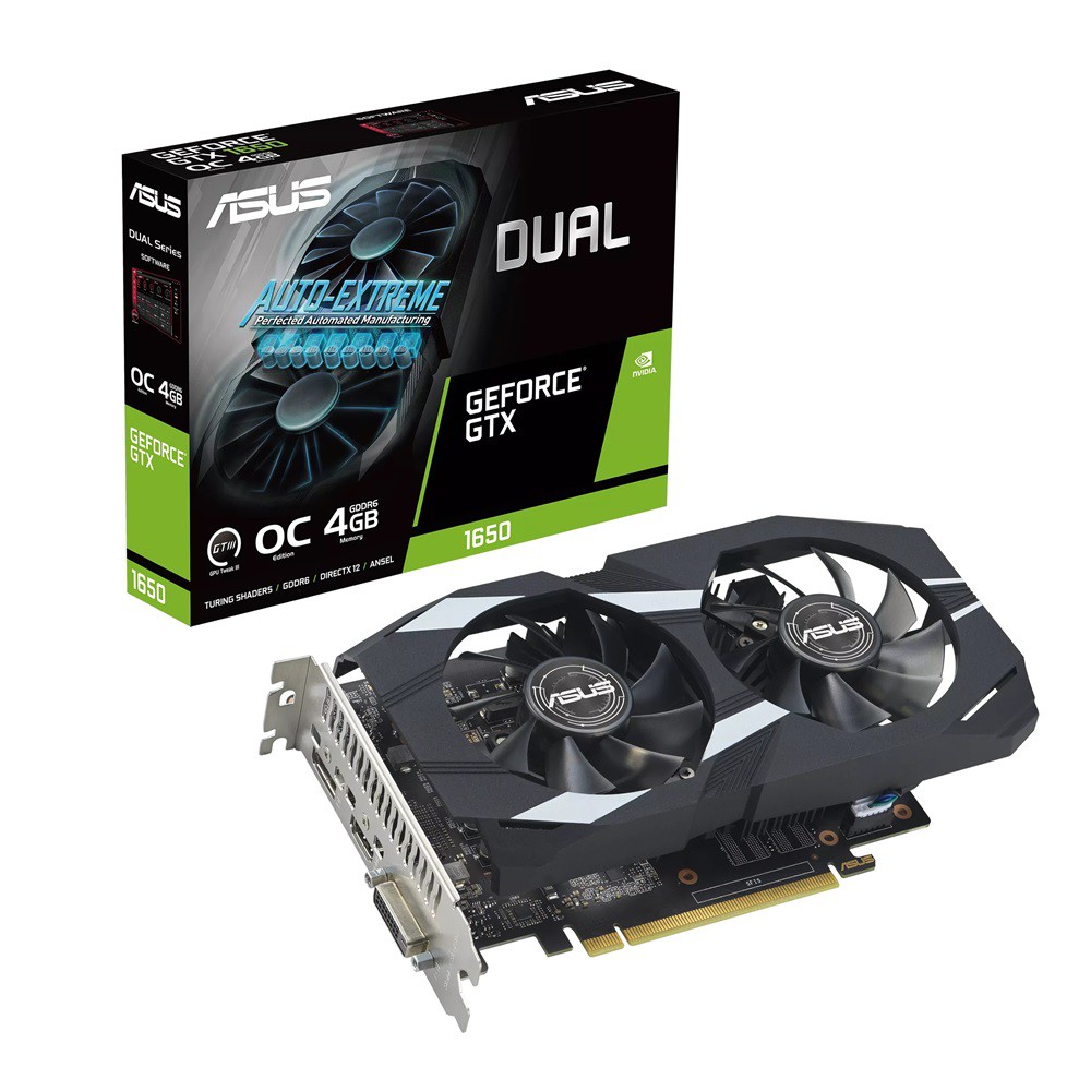 ASUS華碩 DUAL-GTX1650-O4GD6-P-EVO 顯示卡長21.2cm 現貨 廠商直送