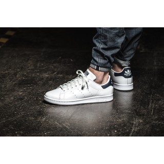 實體店 愛迪達 ADIDAS ORIGINALS STAN SMITH 老人頭 白深藍 經典皮革男 板鞋 M20325