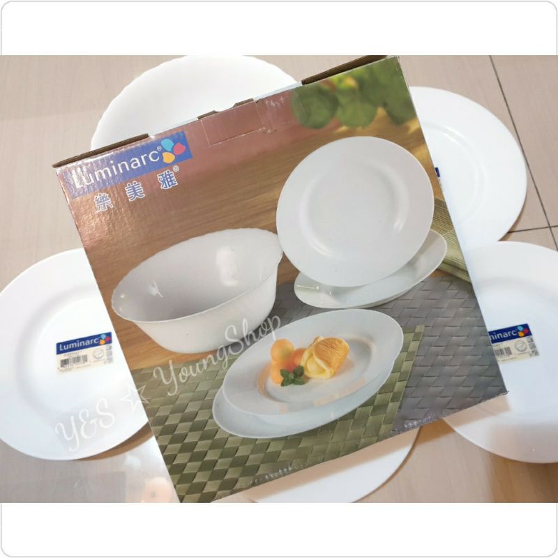 樂美雅強化餐具5件組 Luminarc 餐盤組 樂美雅 餐盤 碗盤 強化餐具