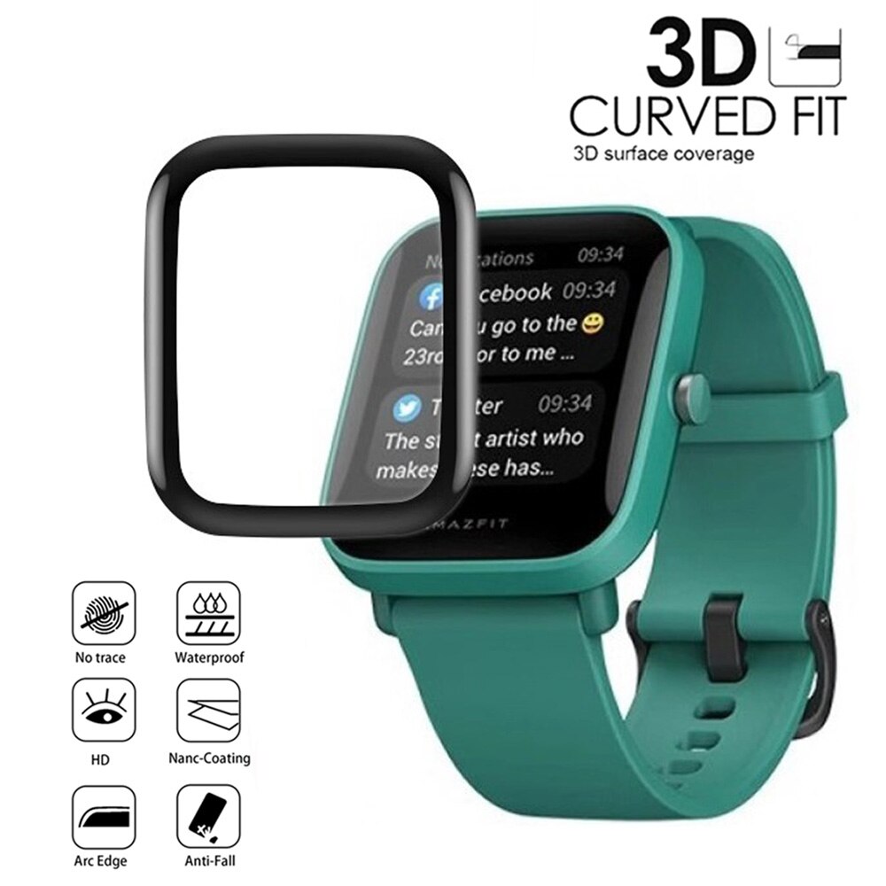 華米amazfit GTS2迷你全面屏保護膜GTS 2迷你保護膜3D曲面保護膜