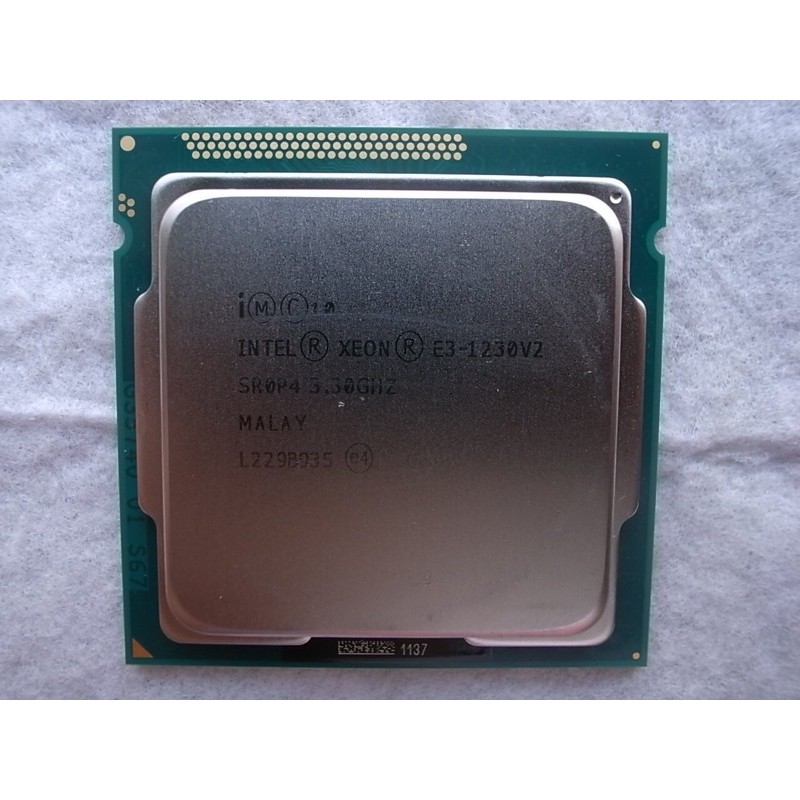 Intel XEON CPU E3-1230V2  3.30GHZ (SR0P4)/1155 no2