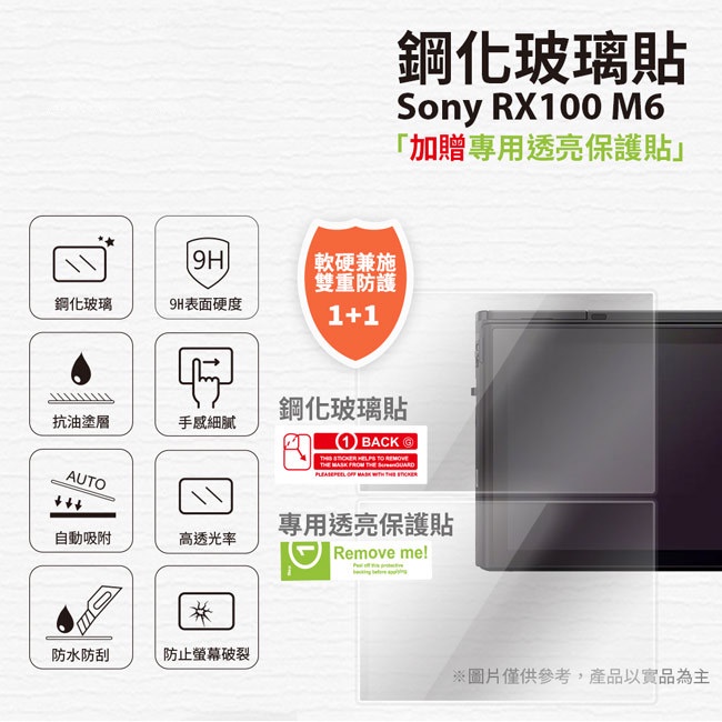 9H鋼化玻璃保護貼 for Sony RX100M6 [空中補給]