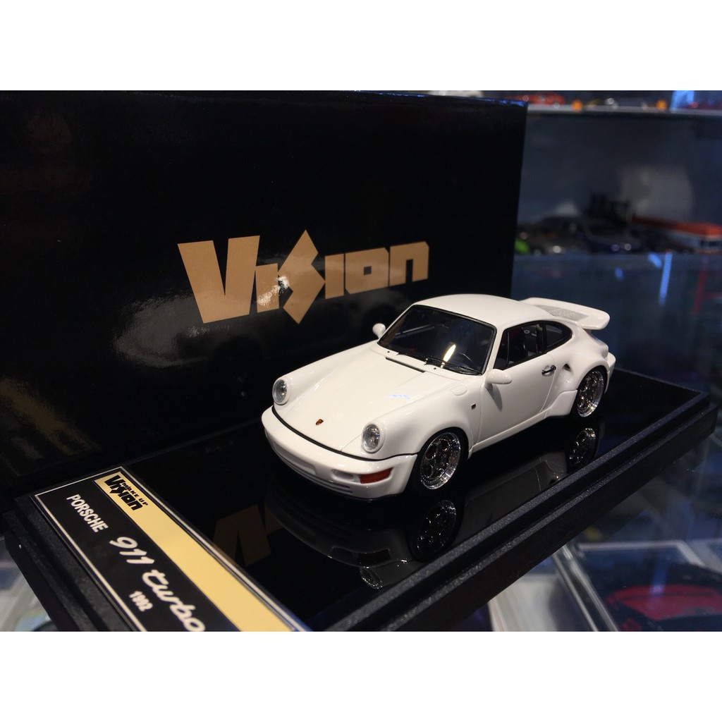 吉華科技@1/43 MakeUp VM159C Porsche 964 Turbo S  Light Weight 白色
