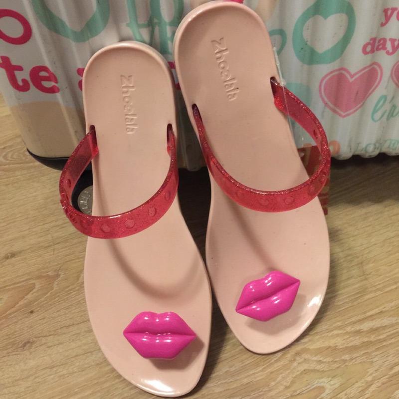 泰國購入 小紅唇果凍鞋(代售)