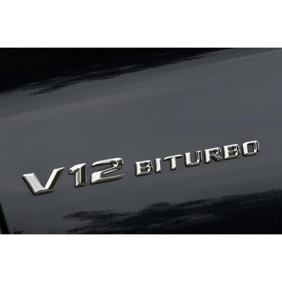 圓夢工廠 Benz 賓士 S600 S65 SL600 SL65 V12 BITURBO 原廠改裝鍍鉻銀字標 每組2入