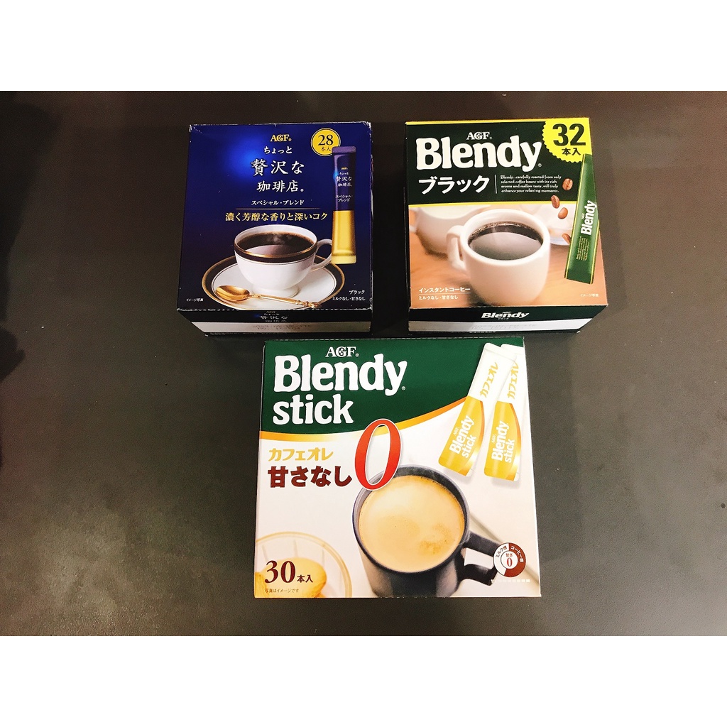 日本咖啡 BlendyStick 日系即溶飲品 AGF 贅沢黑咖啡 Blendy黑咖啡 無糖咖啡