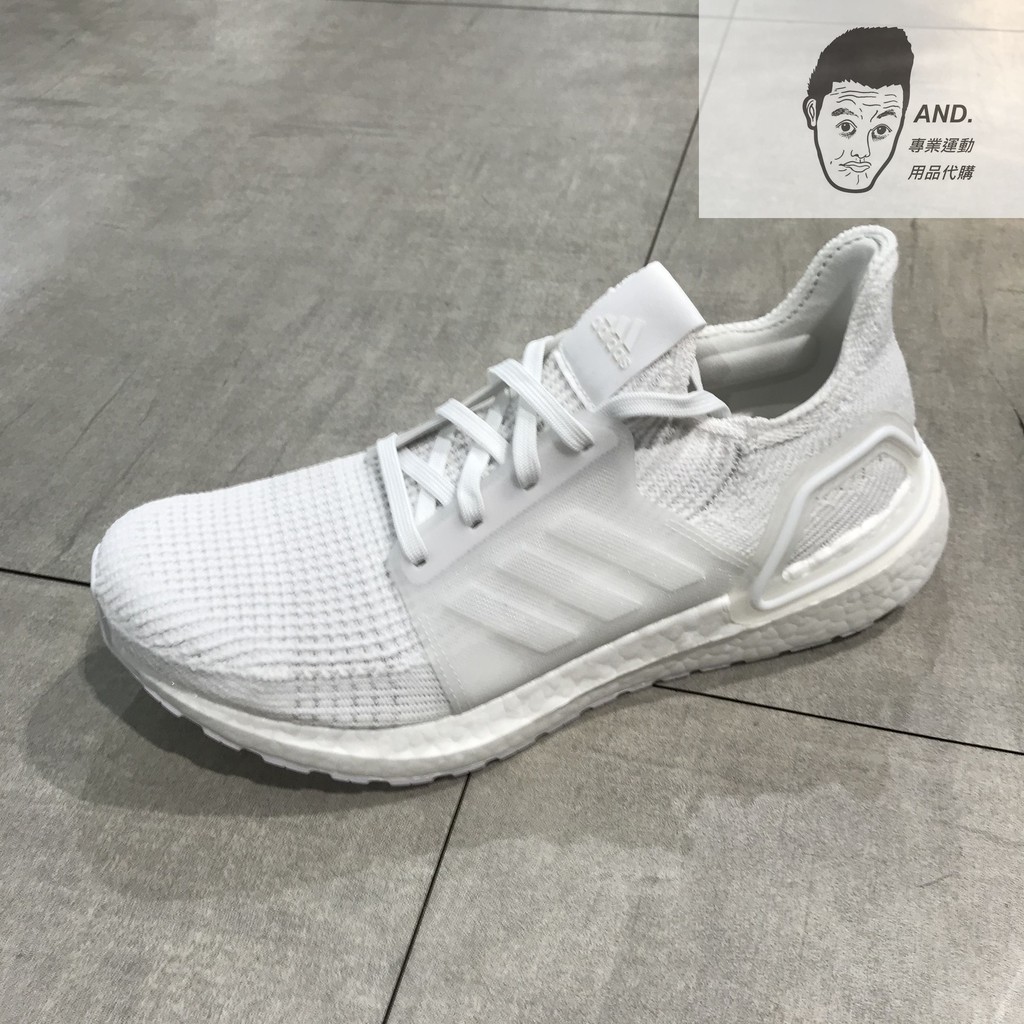 【AND.】ADIDAS ORIGINALS ULTRA BOOST 19 全白 慢跑 運動 訓練 男款 G54008