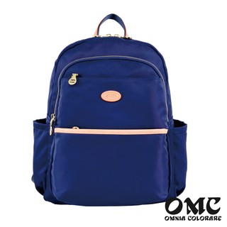 【OMC】秀麗多口袋大容量輕盈後背包82963深寶藍