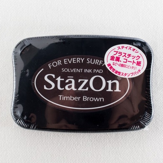 【TSUKINEKO月貓】Staz on 油性速乾性印台 - Timber Brown 咖啡 ( SZ-41)