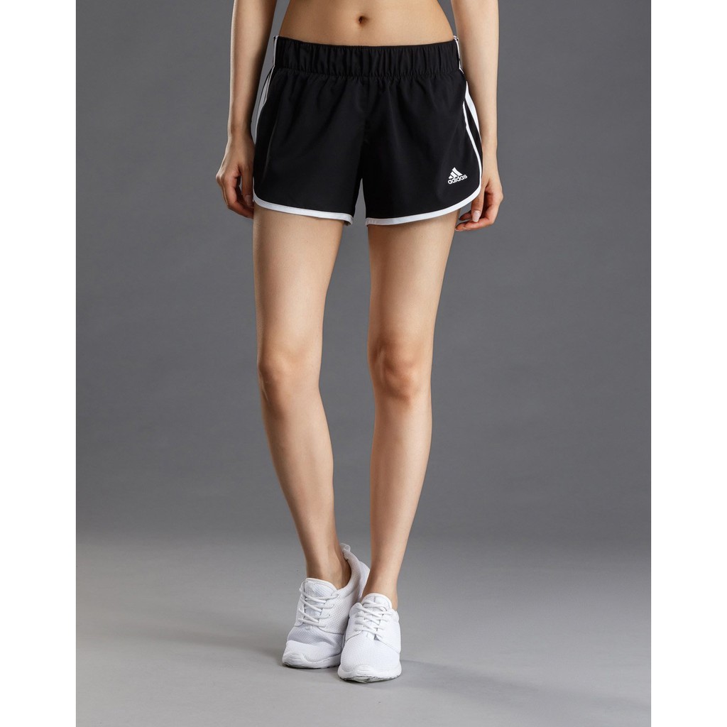 ISNEAKERS Adidas Women Slim 愛迪達三線短褲黑白真理褲運動褲女款CE2014 | 蝦皮購物