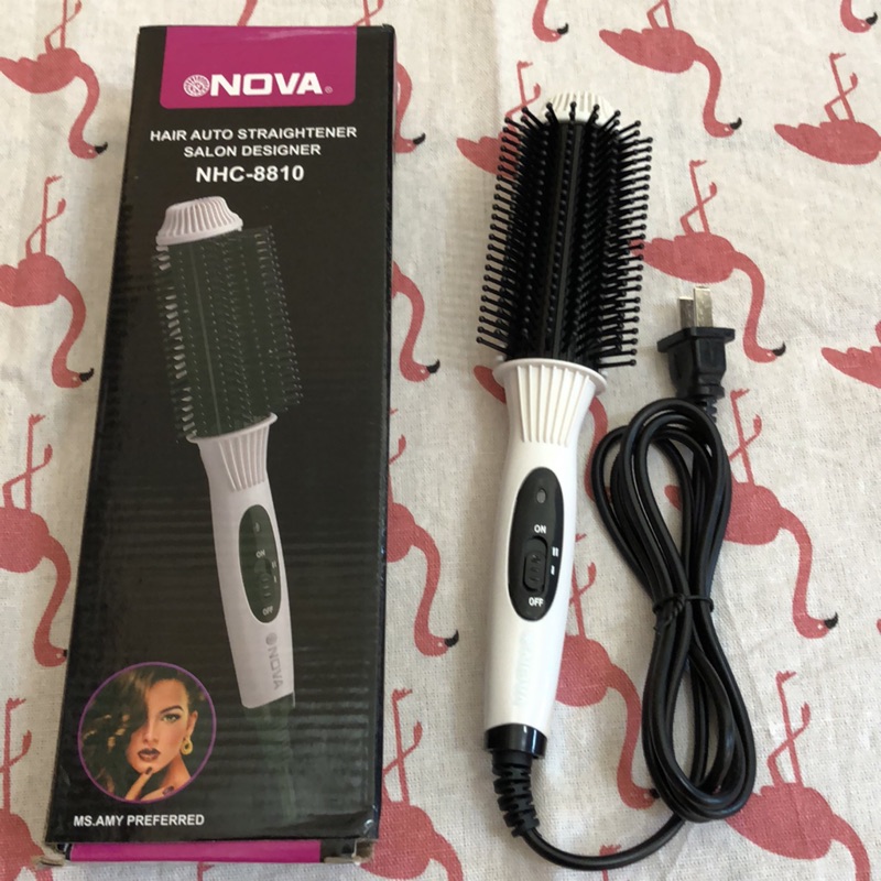 Nova 順手直髮梳、直髮捲髮兩用梳（白色）