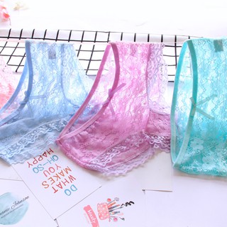 ❤ My Dear 貼身衣物小舖 ❤ 糖果色蕾絲蝴蝶結內褲-0172