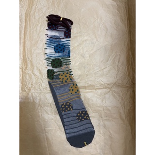 文藝復古風格 水晶襪 玻璃襪 透明圖騰文青風