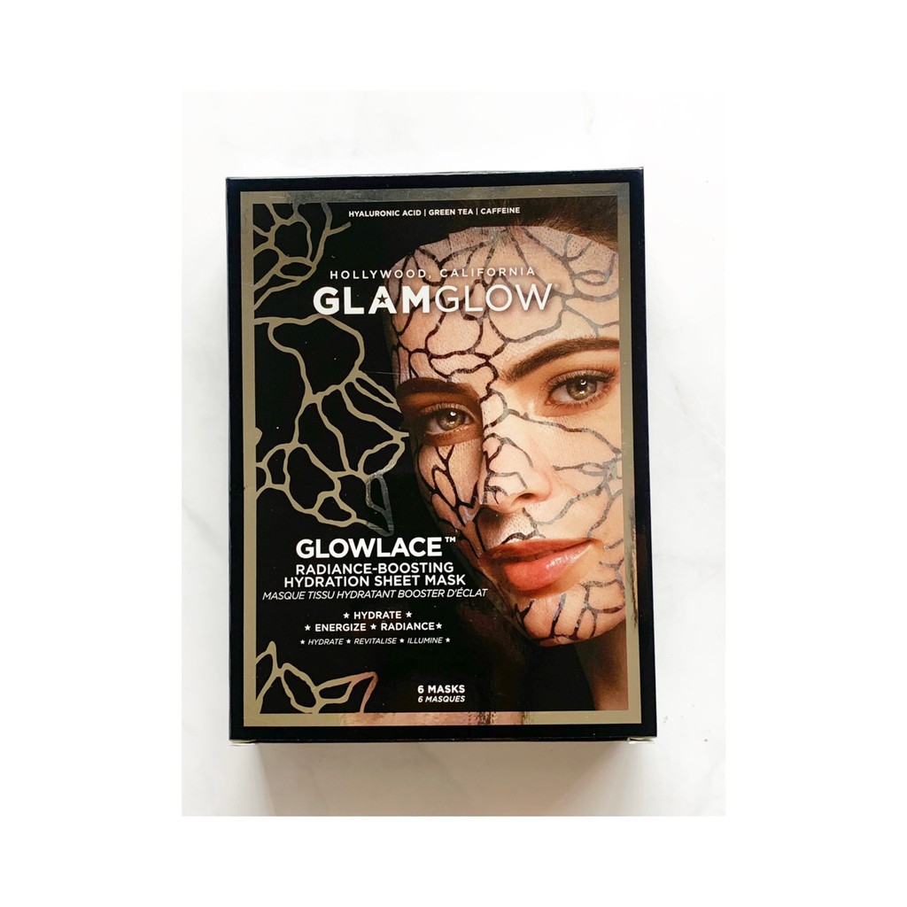 【ParaQue】GLAMGLOW 高效保濕蕾絲面膜 6片入(盒裝)