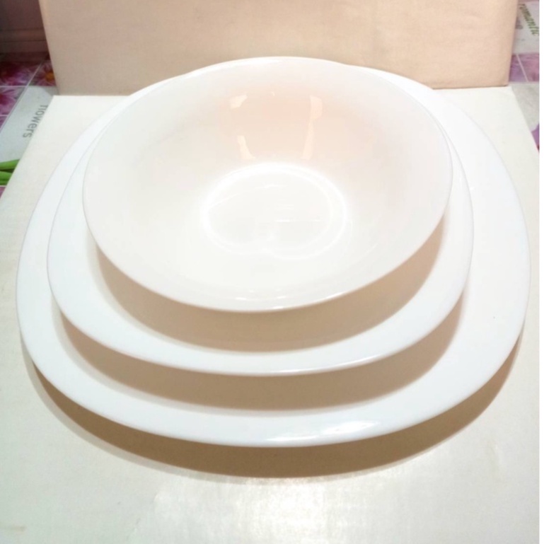 股東會紀念品 樂美雅 餐盤 三入組 Luminarc 高級餐盤組 卡潤方形強化餐盤 3入組 盤子 餐盤 三入