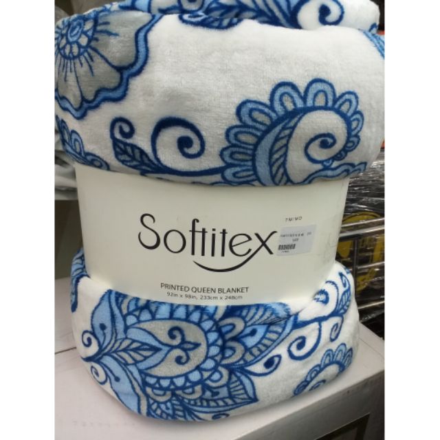 Softitex 印花薄毯 233 x 248 公分 300GSM - 馬卡花