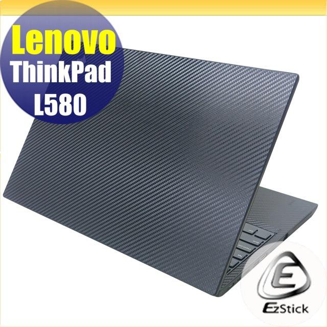 【Ezstick】Lenovo ThinkPad L580 Carbon黑色立體紋機身貼 DIY包膜